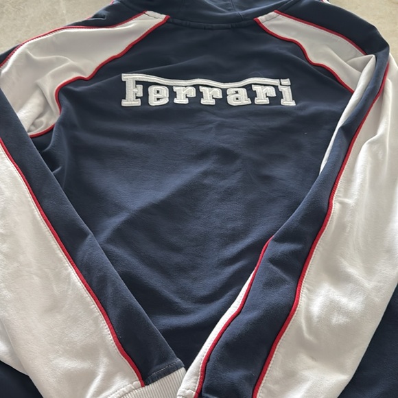 Men’s Ferrari Hoodie Zip with pockets sweatshirt L - Picture 5 of 7